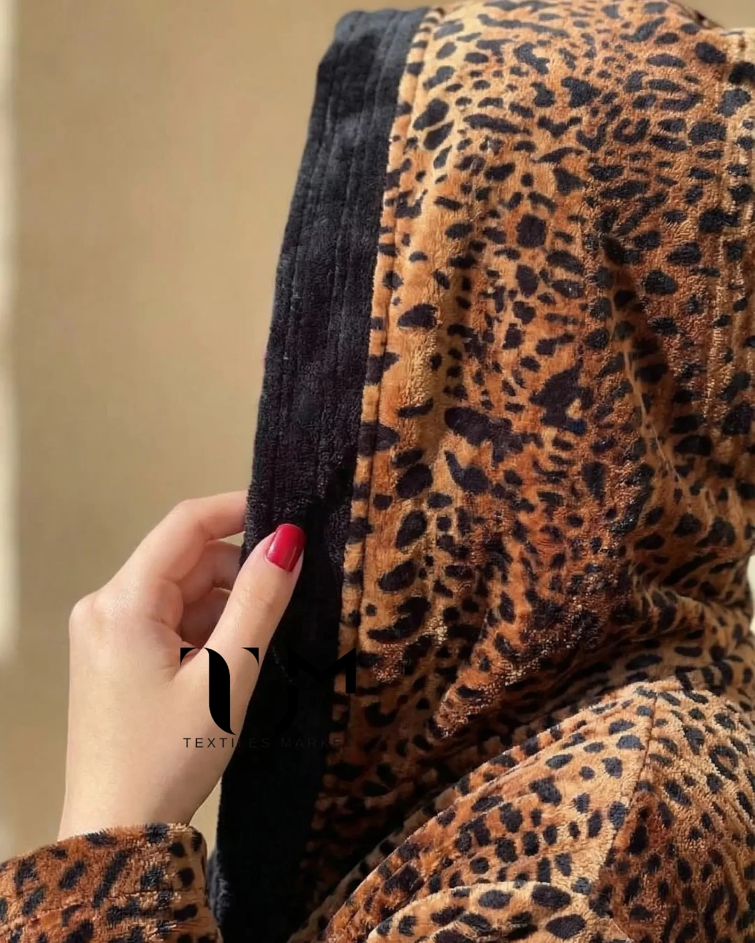 روب الحمام ليوبارد 100% قطن — طقم 2 قطع — 4